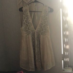 Free People Cream blouse